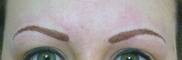 After Hair Stroke brow treatment (after 1 week the appearance will be 40% softer and lighter)