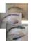 Before and after hair stroke brows